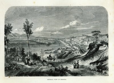Veduta generale di Messina da Adolphe Rouergue